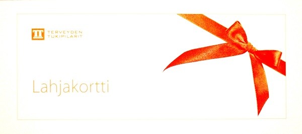 Terveyden Tukipilarit Lahjakortti 25 € Terveyden Tukipilarit Lahjakortti 25 €
