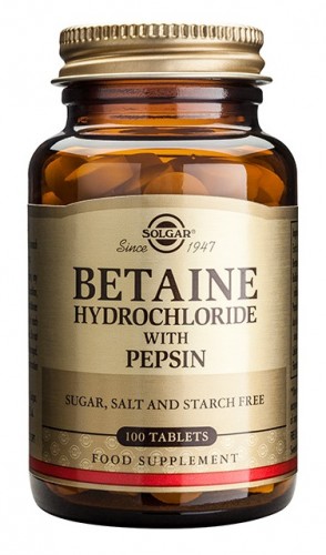 BETAIINIHYDROKLORIDI PLUS PEPSIINI BETAIINIHYDROKLORIDI PLUS PEPSIINI