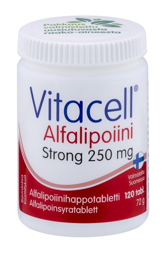 Vitacell Alfalipoiini Strong 250 mg Vitacell Alfalipoiini Strong 250 mg