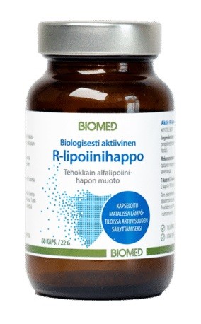 Aktiivinen R-lipoiinihappo Aktiivinen R-lipoiinihappo